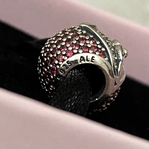 Authentic Pandora Sparkling Jolly Santa Red/Clear CZ Christmas Holiday Charm - Picture 8 of 9